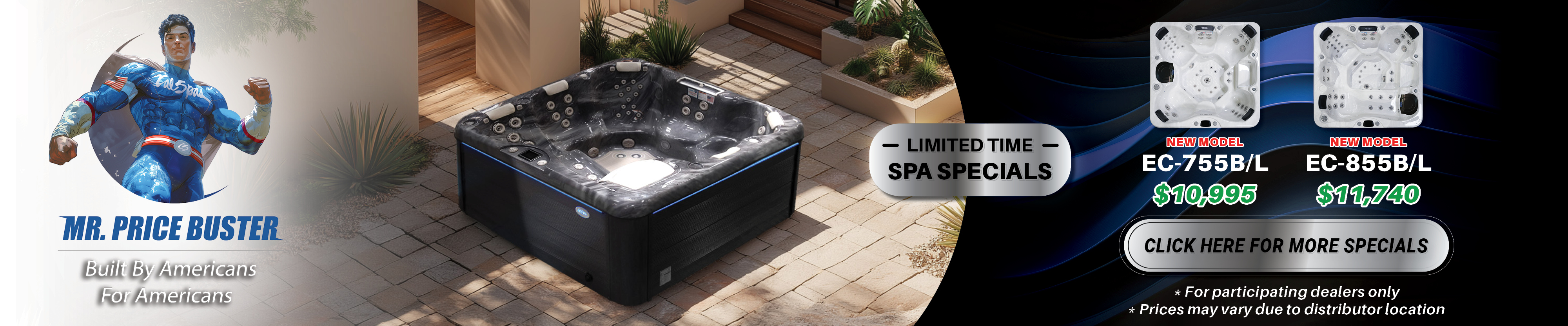 Calspas hot tub being used in a family setting - Jonesboro